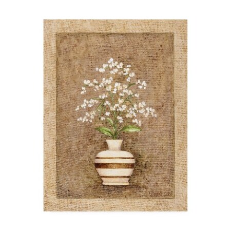 Trademark Fine Art Debra Lake 'A Vase on Linen' Canvas Art, 18x24 ALI47160-C1824GG